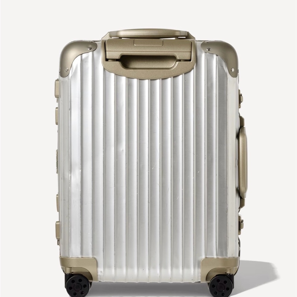 Silver and Gold Hard Shell Suitcase RIMOWA - Picture 4 of 5